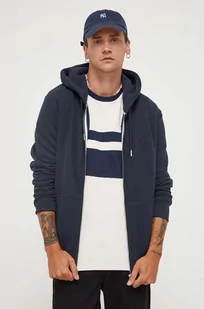 Superdry bluza męska kolor granatowy z kapturem gładka - Bluzy męskie - miniaturka - grafika 1