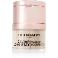 Podkłady do twarzy - Dermacol Caviar Long Stay podkład i korektor z kawiorem odcień 1 Pale Make-up & Corrector) 30 ml - miniaturka - grafika 1
