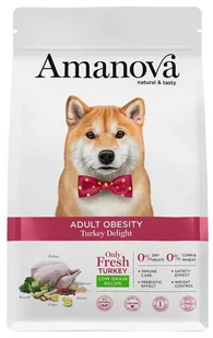 Amanova Adult Obesity Turkey Delight 10kg - Sucha karma dla psów - miniaturka - grafika 1