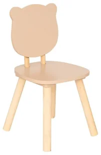 Krzesełko dziecięce drewniane nogi FJELLA - Krzesełka i taborety dla dzieci - miniaturka - grafika 1