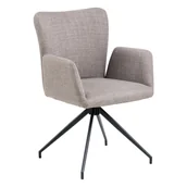 Krzesła - Szare obrotowe krzesła zestaw 2 szt. Laura – Actona - miniaturka - grafika 1