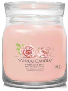 Yankee Candle Świeca zapachowa Fresh Cut Roses średnia - Świece - miniaturka - grafika 1