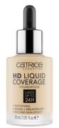 Podkłady do twarzy - Catrice HD LIQUID COVERAGE FOUNDATION - Podkład kryjący - 005 - IVORY BEIGE CATYAL00 - miniaturka - grafika 1