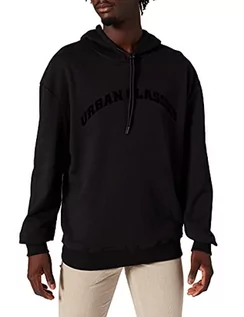 Bluzy męskie - Urban Classics Męska bluza z kapturem Gate Hoody, czarny, L - grafika 1