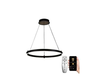Brilagi - LED Żyrandol ściemnialny na lince CIRCLE LED/85W/230V 3000-6500K czarny + pilot - Lampy sufitowe - miniaturka - grafika 1