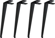 Ławy i stoliki kawowe - Natural Goods Berlin NEW ERA Angled, nogi stołu, rama stołu, stół jadalny, biurko, ława, stolik kawowy, czarny, 42 cm, 4 szt - miniaturka - grafika 1
