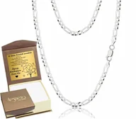 Łańcuszki - Męski Łańcuszek Srebrny Figaro 3,30 mm Pełny Wysoka Jakość Srebro 925 - miniaturka - grafika 1