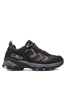 CMP Trekkingi Melnick Low WP Trekking Shoes 3Q19656 Czarny - Buty trekkingowe damskie - miniaturka - grafika 1