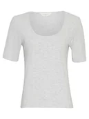 Koszulki i topy damskie - MOSS COPENHAGEN Koszulka w kolorze szarym - miniaturka - grafika 1