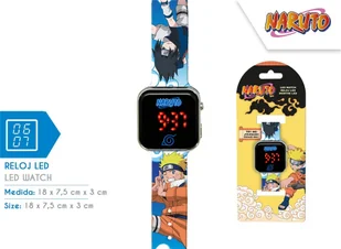 Zegarek Led z kalendarzem Naruto Na00001 - Zegarki dla dzieci - miniaturka - grafika 1