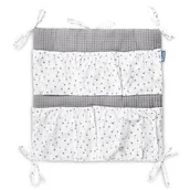 Organizery na łóżeczko - Sensillo Organizer na łóżeczko Wafel dmuchawce grafitowe - miniaturka - grafika 1