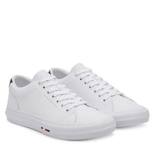 Sneakersy Tommy Hilfiger Th Hi Vulc Street Lth Patch FM0FM05312 Biały - Sneakersy męskie - miniaturka - grafika 1