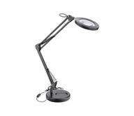 Lampy stojące - Extol - LED Ściemniana lampa stołowa z lupą LED/7W/5V 2900/4500/7500K czarna - miniaturka - grafika 1