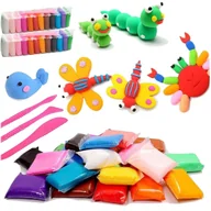 Masy plastyczne - Super Clay Magiczna Piankolina Sensoryczna 24sztuki - miniaturka - grafika 1