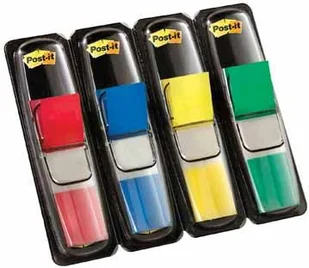 3M Zakładki indeksujące foliowe Post-it wąskie 12x43mm 13K002A - Etykiety samoprzylepne i bloki etykiet - miniaturka - grafika 1