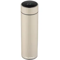 Kubki termiczne - Kubek Termiczny Termos Z Pomiarem Temperatury Led 450Ml Beżowy - miniaturka - grafika 1