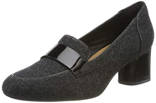 Clarks Damskie czółenka Un Cosmo Way_, Szary szary szary materiał tekstylny, 39.5 EU