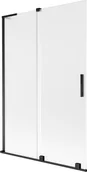 Parawany nawannowe - Mexen Velar L parawan nawannowy 2-skrzydłowy rozsuwany 120 x 150 cm, szron, czarny - 896-120-003-31-70 - miniaturka - grafika 1
