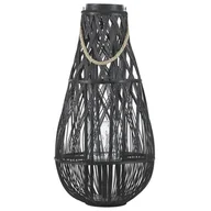 Świeczniki - Beliani Lampion czarny 75 cm TONGA - miniaturka - grafika 1
