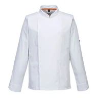 Odzież robocza - Bluza kucharska MeshAir Pro L/S PORTWEST Biały XL - miniaturka - grafika 1