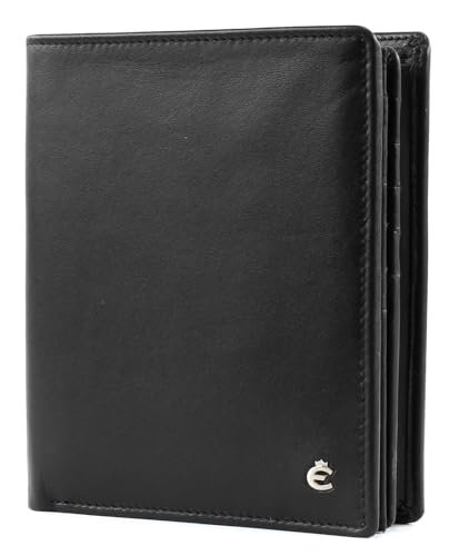 Esquire Portfel 04794900 Black 00 11 x 12 cm Hombre, Czarny 00, 11 x 12 cm, Casual