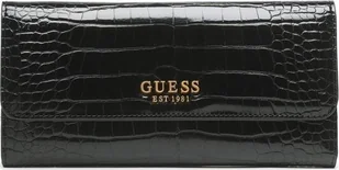Guess, Laurel, Textile Wallet, SLG Small Zip, Black, For Women For Women - Portfele - miniaturka - grafika 1
