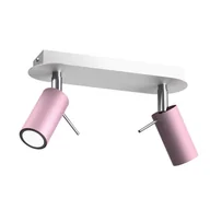 Lampy ścienne - Milagro Lampa sufitowa PRESTON PINK/WHITE 2x mini GU10 MLP7627 - miniaturka - grafika 1