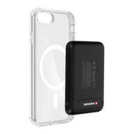 Etui i futerały do telefonów - Etui na iPhone 8/ SE 2020 /2022 i Powerbank 5000 mAh Magsafe Swissten Clear - miniaturka - grafika 1