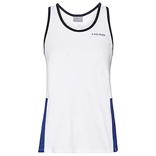 Koszulki i topy damskie - Head Club Tank Top G dziewczęce T-shirty biały white/royal 128 816469-WHRO128 - grafika 1