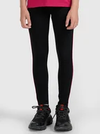 Legginsy - 4F Legginsy w kolorze czarno-różowym - miniaturka - grafika 1