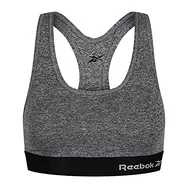 Koszulki i topy damskie - Reebok Damska sportowa Crop Top Simone Grey Marl T-shirt, Szary melanżowy, M - miniaturka - grafika 1