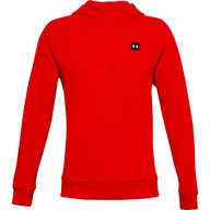 Bluzy sportowe męskie - Bluza męska Under Armour  Rival Fleece Hoodie red XL - miniaturka - grafika 1
