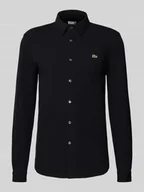 Koszule męskie - Koszula casualowa o kroju slim fit z fakturą - miniaturka - grafika 1