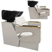 Myjki fryzjerskie - Myjnia myjka fryzjerska barberska Gaja do salonu fryzjerskiego barberskiego ruchoma ceramiczna misa armatura bateria słuchawka - miniaturka - grafika 1