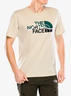 Koszulki i topy damskie - Koszulka bawełniana The North Face S/S Mountain Line Tee - gravel - miniaturka - grafika 1