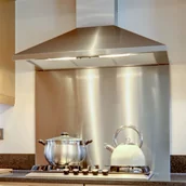 Przybory do gotowania - Mac Lean Panel ochronny za kuchenkę, 90x70 cm, stal nierdzewna - miniaturka - grafika 1