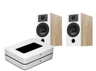 Zestawy stereo - Bluesound POWERNODE (biały) + Diva 3 (dąb) - miniaturka - grafika 1
