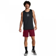 Spodnie sportowe męskie - Męskie spodenki do koszykówki Under Armour UA Zone 7\" Short - czerwone - UNDER ARMOUR - miniaturka - grafika 1