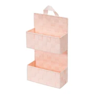 Koszyki łazienkowe - Jasnoróżowy 2-poziomowy koszykwiszący Compactor Bristol - miniaturka - grafika 1