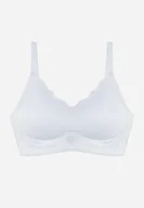 Biustonosze - Niebieski Bezszwowy Biustonosz z Usztywnieniem Bez Fiszbin Zeritha - miniaturka - grafika 1