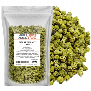 PIEPRZ ZIELONY ZIARNISTY 100g Aromatyczny naturalny ziarno jakość Kol-Pol - Pieprz - miniaturka - grafika 1