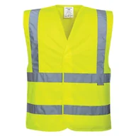 Odzież robocza - Portwest C470 KAMIZELKA OSTRZEGAWCZA Z TAŚMAMI PIONOWYMI I POZIOMYMI; ŻÓŁTY (4X/5X) - miniaturka - grafika 1