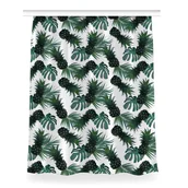 Zasłony - Zasłona z grafiką kolory 150x200 Zielone ananasy, Fabricsy - miniaturka - grafika 1