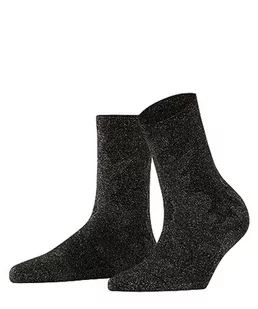 FALKE Fenstive damskie skarpety z płótna, miękkie, oddychające, cienkie wzory, 1 para, czarny (Black/Silver 3103), 38 EU - Skarpetki damskie - miniaturka - grafika 1