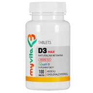 Witaminy i minerały - MyVita Naturalna Witamina D3 Forte 100tab - miniaturka - grafika 1