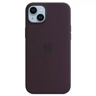Etui Apple MPT93ZM/A iPhone 14 Plus 6,7" MagSafe czarny bez/elderberry Silicone Case - Etui i futerały do telefonów - miniaturka - grafika 1