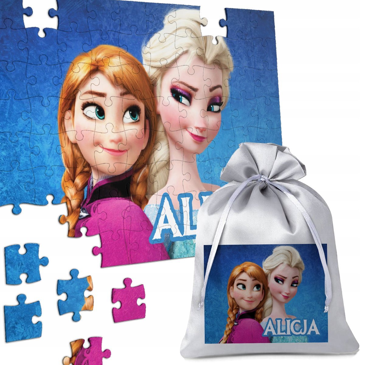 PUZZLE KRAINA LODU FROZEN 120el A4 PREZENT NA URODZINY DLA DZIECI Y5