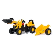 Jeździki dla dzieci - Rolly Toys Traktor JCB z ładowaczem 023837 - miniaturka - grafika 1