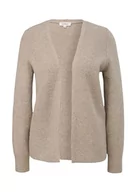 Swetry damskie - s.Oliver Sales GmbH & Co. KG/s.Oliver Damski kardigan z mieszanki wełny sweter z dzianiny z mieszanki wełny, brązowy, 44 - miniaturka - grafika 1