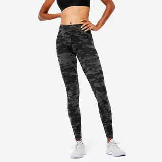 Spodnie sportowe damskie - Legginsy fitness damskie Domyos Fit+ 500 Slim - grafika 1